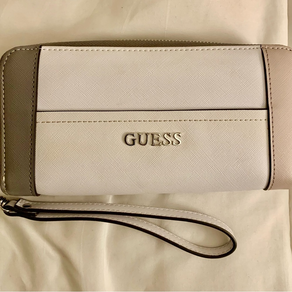 Guess White, Gray and lavander Wallet